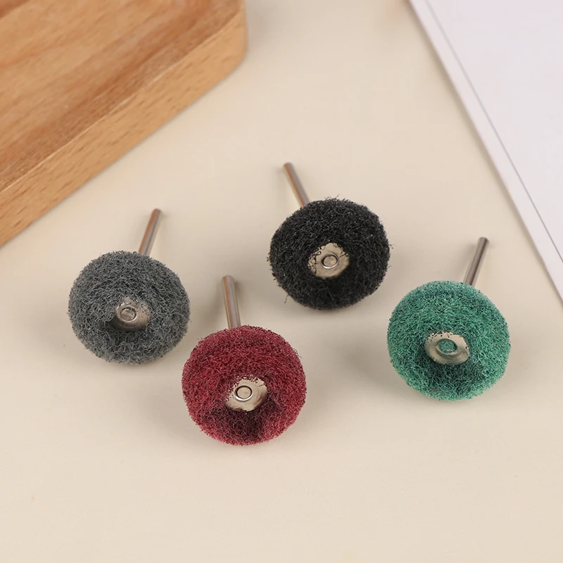 新しい 10/12 個ミニドリル研磨ブラシナイロンバフ研磨ホイールロータリーハンドツールアクセサリーセット錆除去剤