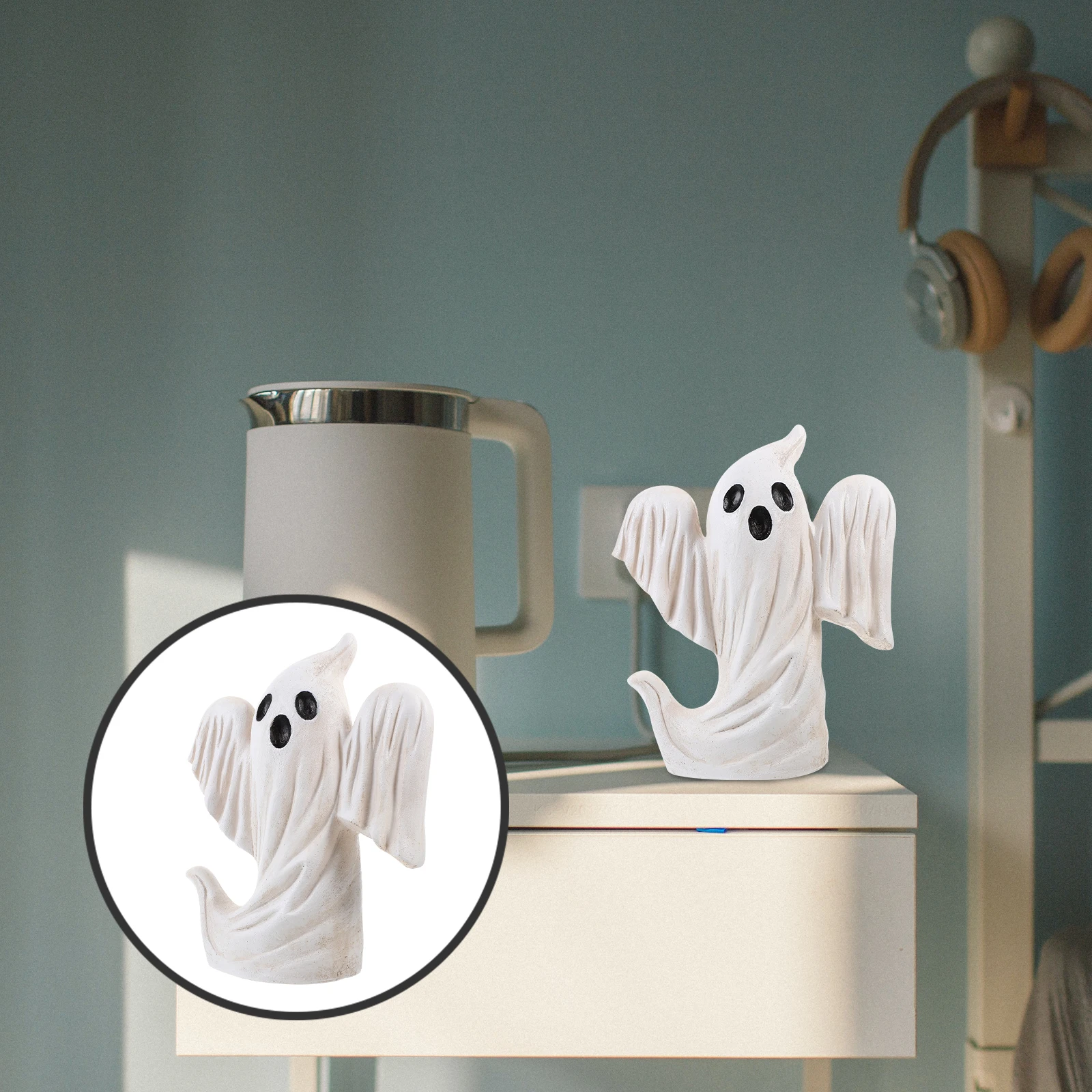 

Pumpkin Resin Ornaments Ghost Halloween Decorations Figurines Statues Garden Home Lawn Cute Outdoor