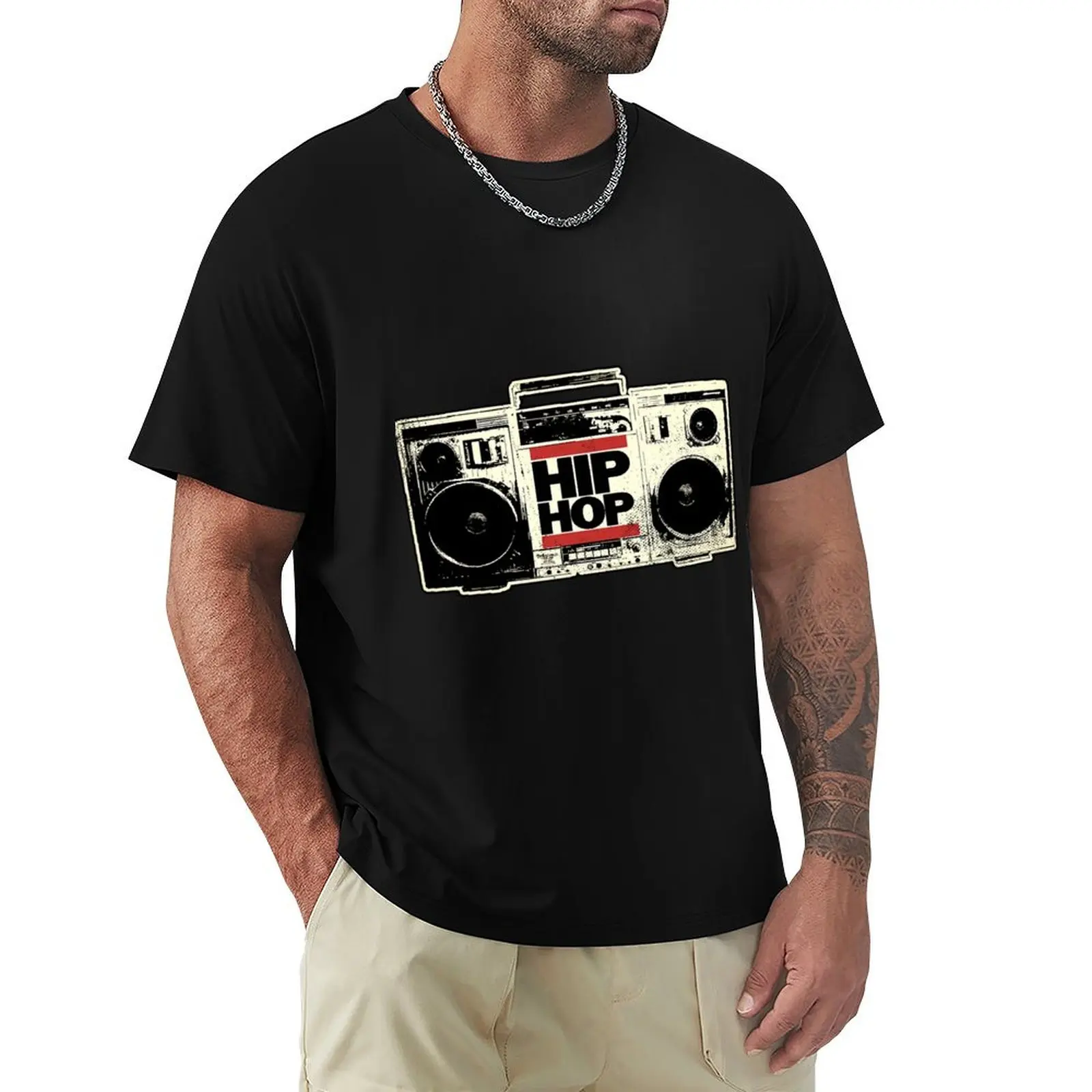 

HIP HOP BOOMBOX T-Shirt street wear oversizeds anime affliction shirts mens t shirts pack