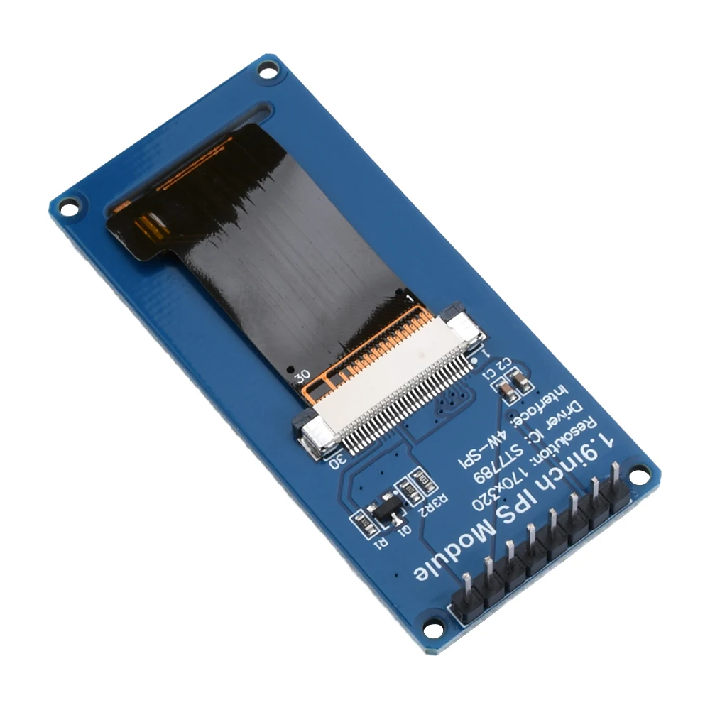 1,9 polegadas IPS Full Angle TFT Tela LCD Módulo de Exibição a Cores SPI Porta Serial HD 170x320 ST7789 Módulo de Exibição