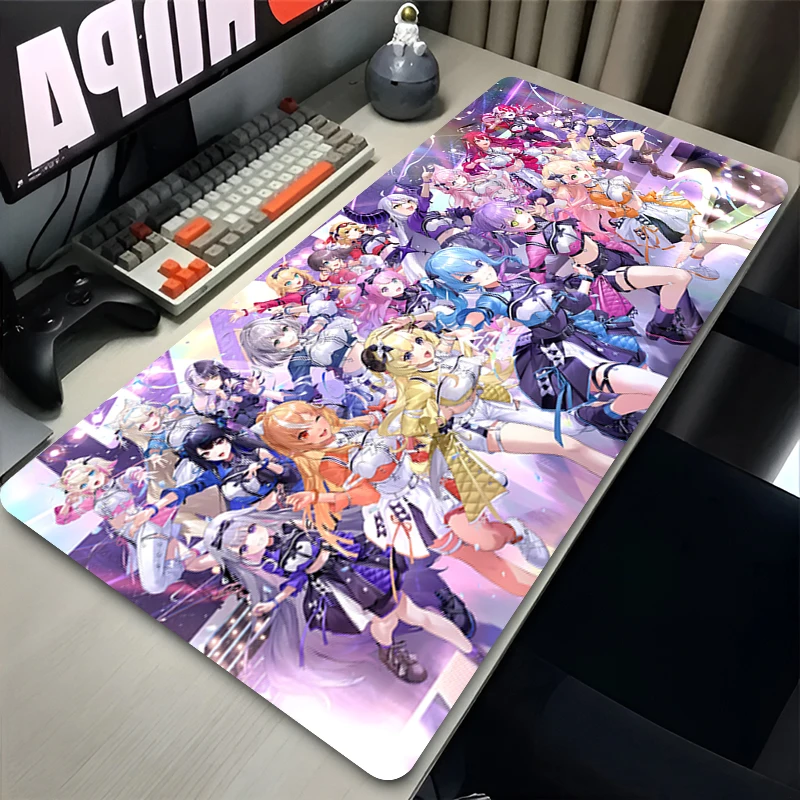 Akai Haato Mousepad Hololive Mouse Mat Gamer Desk Mat Computer Gaming Accessories XXL Keyboard Pad Anime Girl Laptop Mat view 5