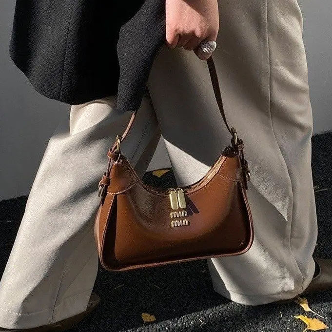 

2026 New Retro French Underarm Crescent Bag Trendy High-end Versatile Commuter Bag Fashionable Shoulder Messenger Bag
