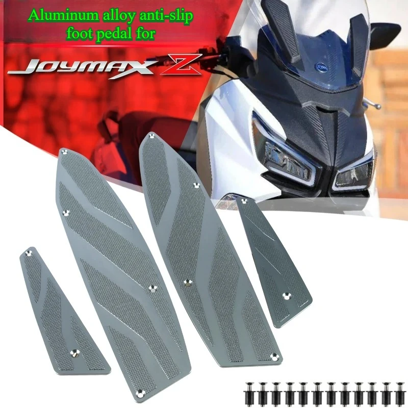 Durable Aluminum Alloy Non-slip Foot Board Modification Accessories for SYM Joymax Z300, Easy Install