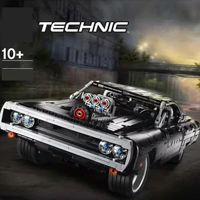 Kalein 1077pcs Technology Dodge 1:8 Mechanical Group Sports Car Model Building Block Set Toy Boy Girl Birthday Gift