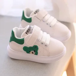 Scarpe da ginnastica per bambini scarpe Casual antiscivolo scarpe da ginnastica bianche per bambini ragazze ragazzi scarpe da passeggio con suola morbida scarpe da bambino quattro stagioni