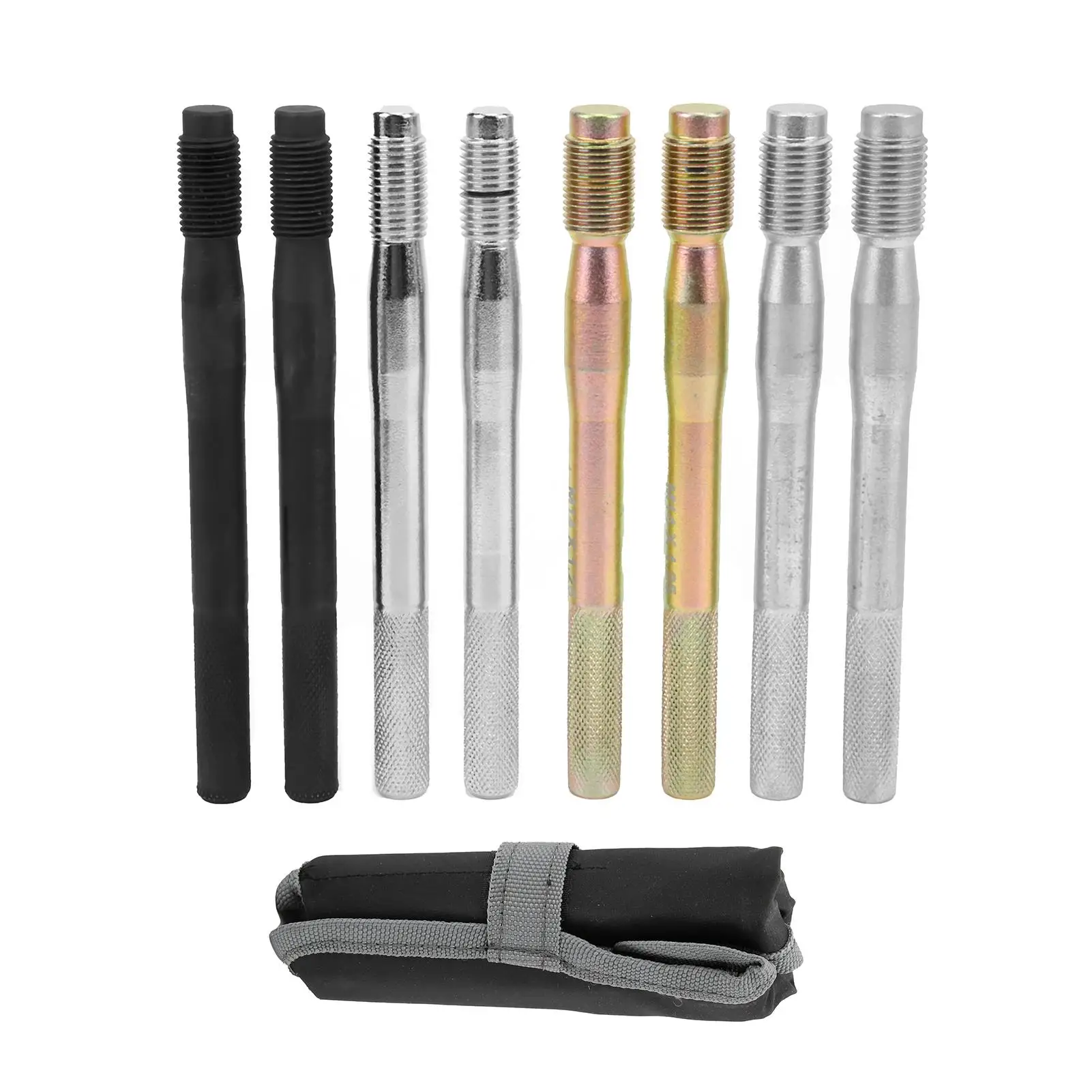 

8PCS Wheel Stud Alignment Pin Steel Alloy Fixing Positioning Tools M14x1.5/1.25 M12x1.5/1.25 for most Autos