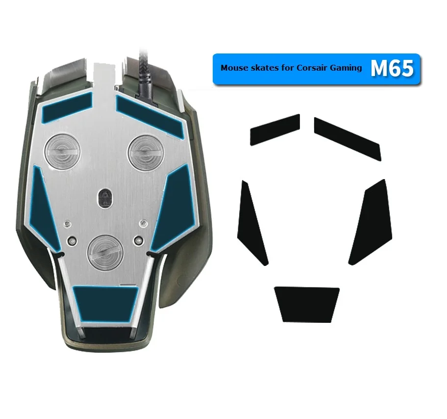 High Performance Level Mouse Skates Mice Feet for Corsair M65 M45 M40 Mouse- Thickness 0.7mm