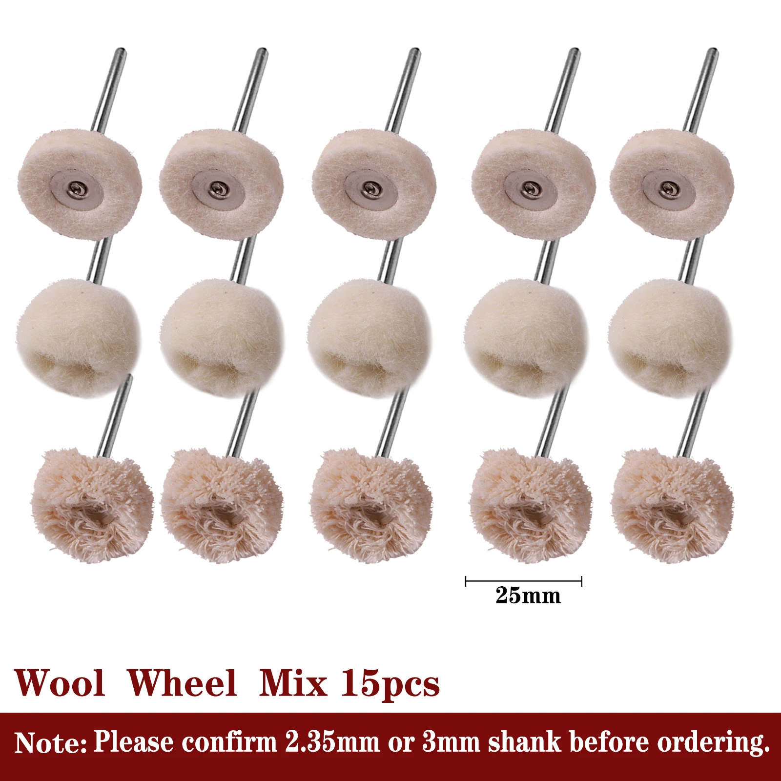 Variant: wool felt mix 15pcs