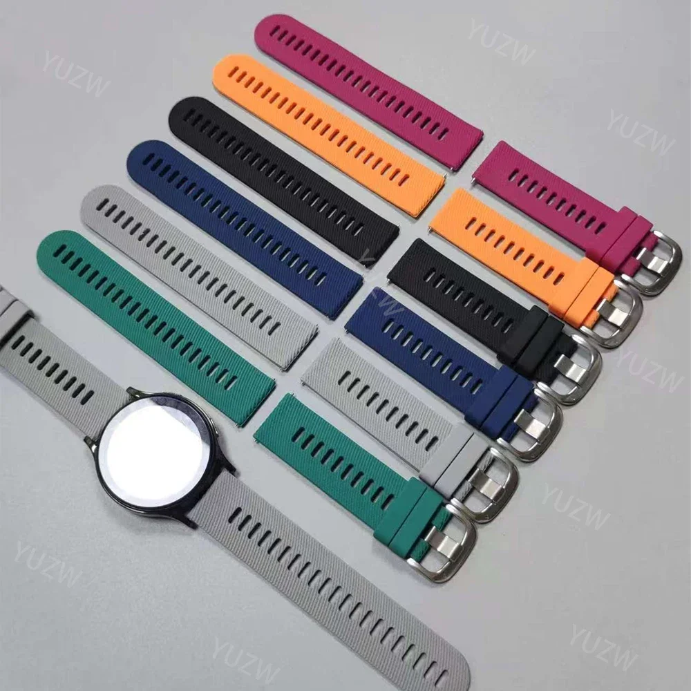 20 مللي متر 22 مللي متر حزام لساعة Haylou 2 Pro RS5 R8 S8 سوار معصم من السيليكون لـ Haylou Solar Plus RT3 Solar LS05 RS4 Plus GST RT2 3 Band