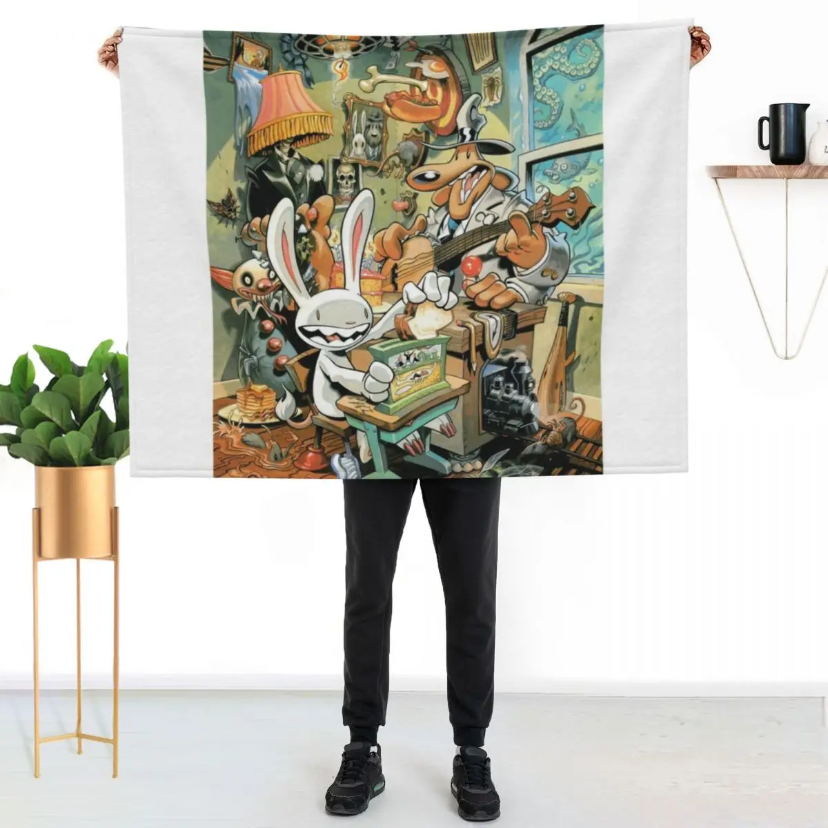 Sam and Max Throw Blanket For Sofa Thin Heavy Plush Luxury Throw Blankets For Sofas Designers Blankets