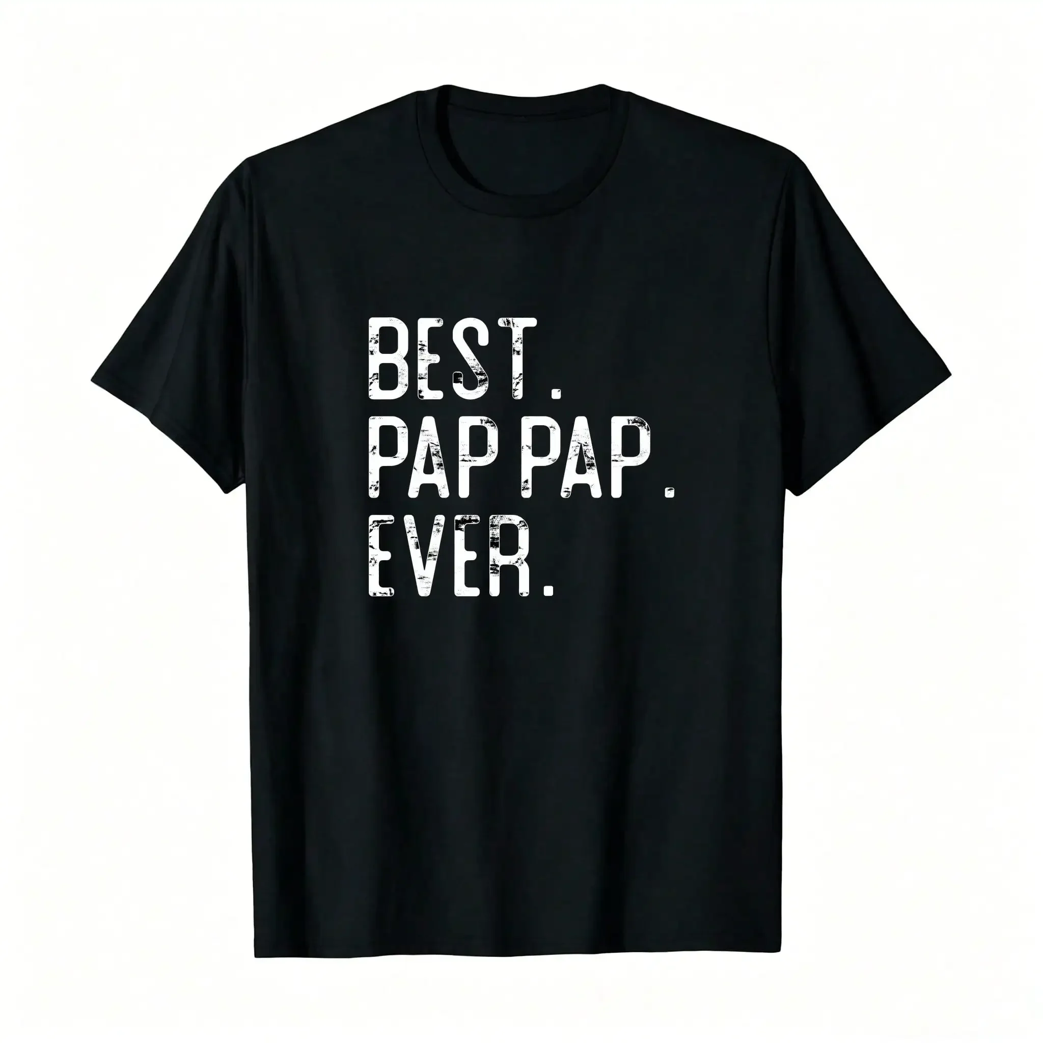 Best Pap Pap Ever Father's Day Gift For Pap Pap Grandpa Pullover Men's Summer Lightweight Breathable Pullover,Outdoor Streetwear For Casual Active Wear_,Breathable And Comfortable Short-Sleeved Round-Neck Top, Suitable For All Seasons