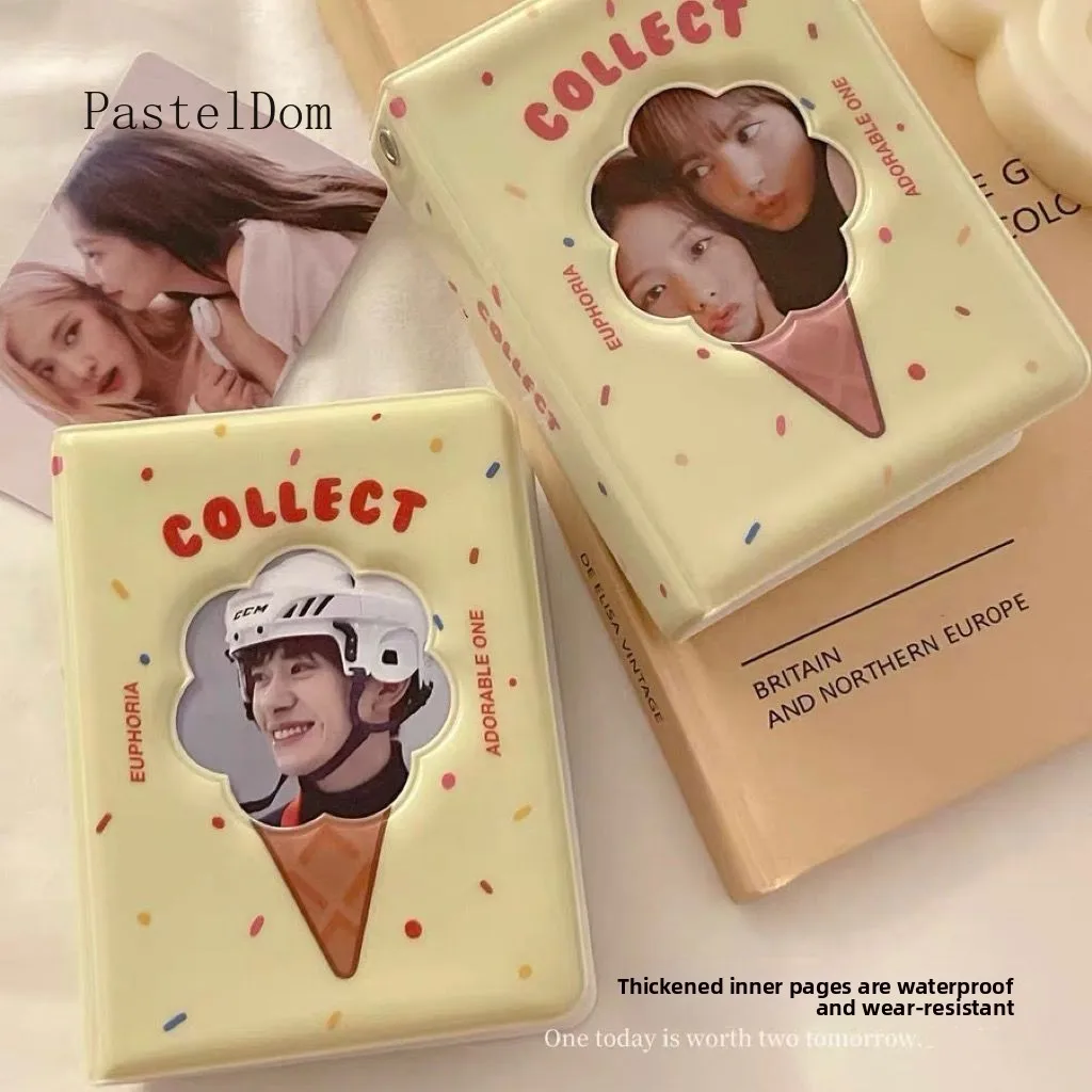 Cute Mini 3 Inch Hollow-out Pattern Polaroid Album, Large Capacity Photocard Collect Book