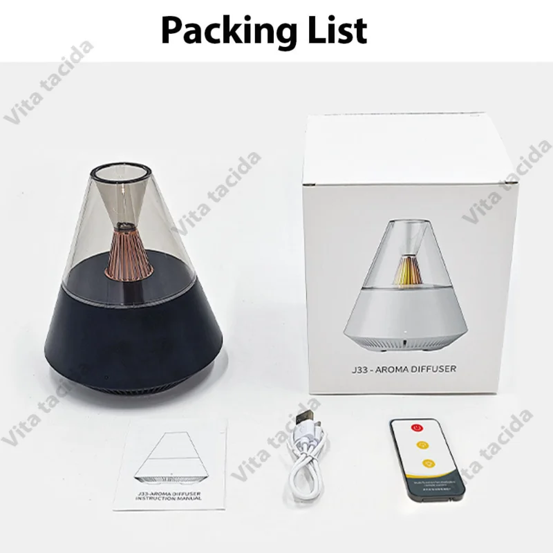 Tragbarer Diffusor, USB-Luftbefeuchter, ätherisches Öl, Nachtlicht, kalter Nebelmacher, Sprühgerät für Geschenk, Schlafzimmerkontrolle