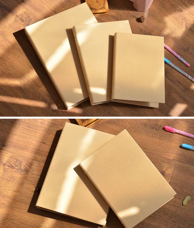 Waterproof Kraft Paper Binding Clear Frosted A5 A4 Binder Office Storage Advanced Business Notebook Stationery