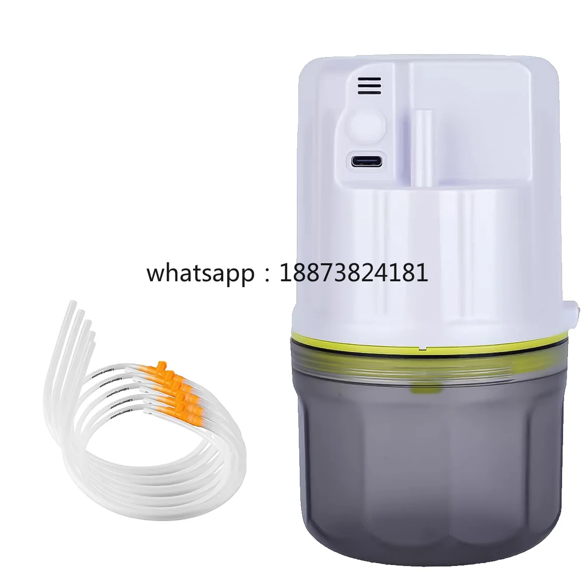 Portable Home Suction , 85Kpa Strong Suction Power, 100ml Capacity, for Mucus & Oral Care, Includes 5 Disposable Soft Tub