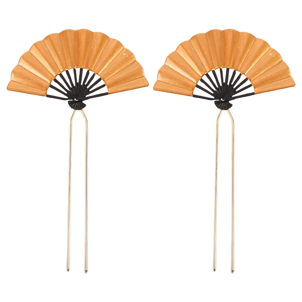

Vintage Chinese Fan Sticks For Women Metal Traditional Hair Pins Secure Bun Holders Wedding Hairstyle Accessories