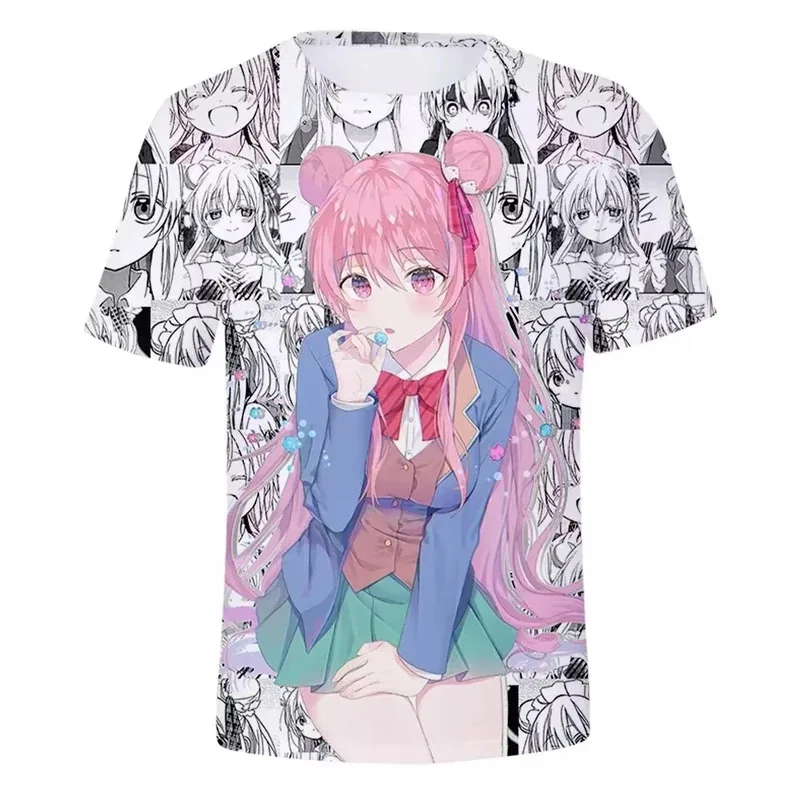

Anime Happy Sugar Life 3D Print T-shirt Women and Men O-Neck Tee Tops Summer Casual Fashion High Quality Unisex Clothing Tops