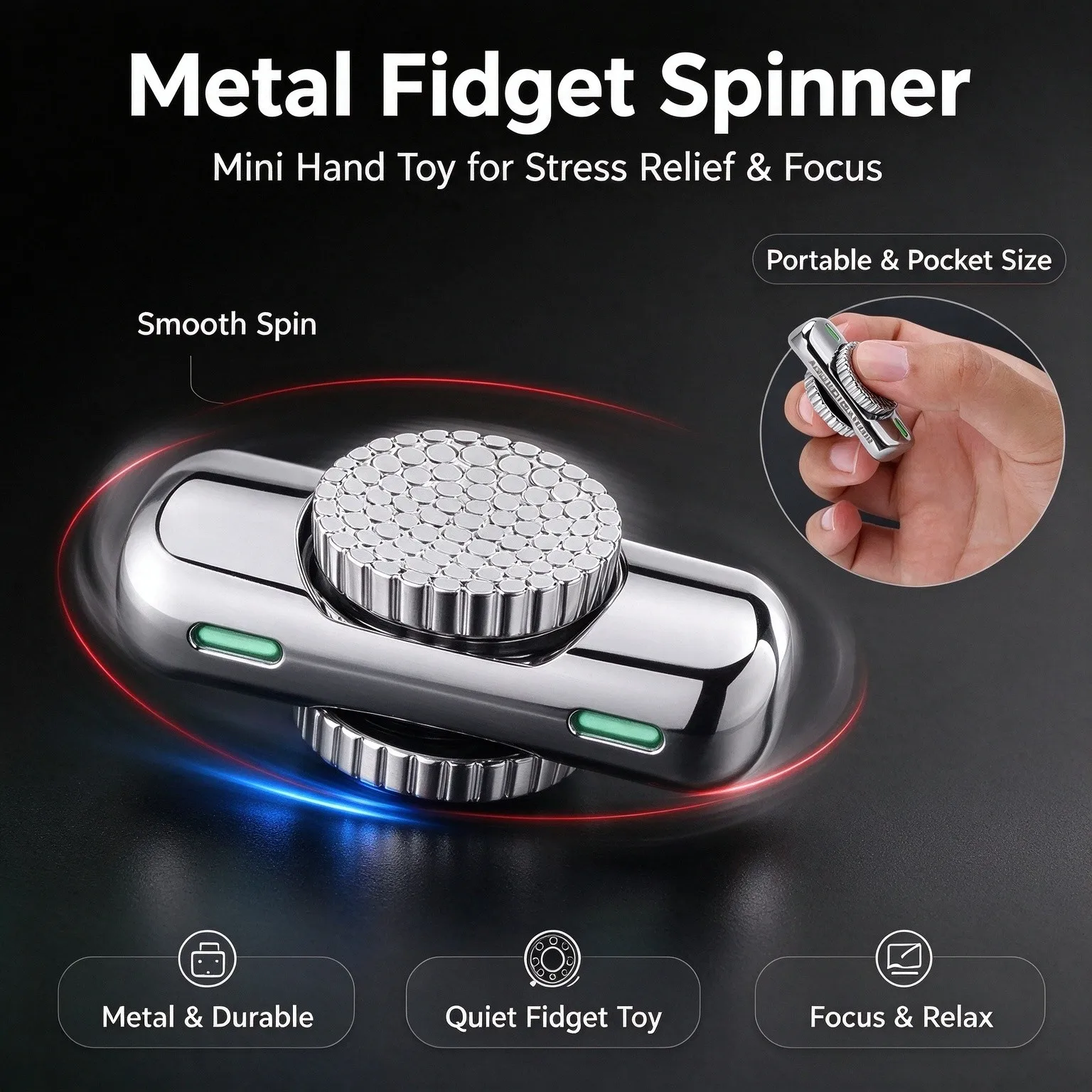 Chrome Plated Bathroom Cabinet Knob, Hammered Texture Drawer Pull Handle, Metal Single Hole Furniture Door Knob