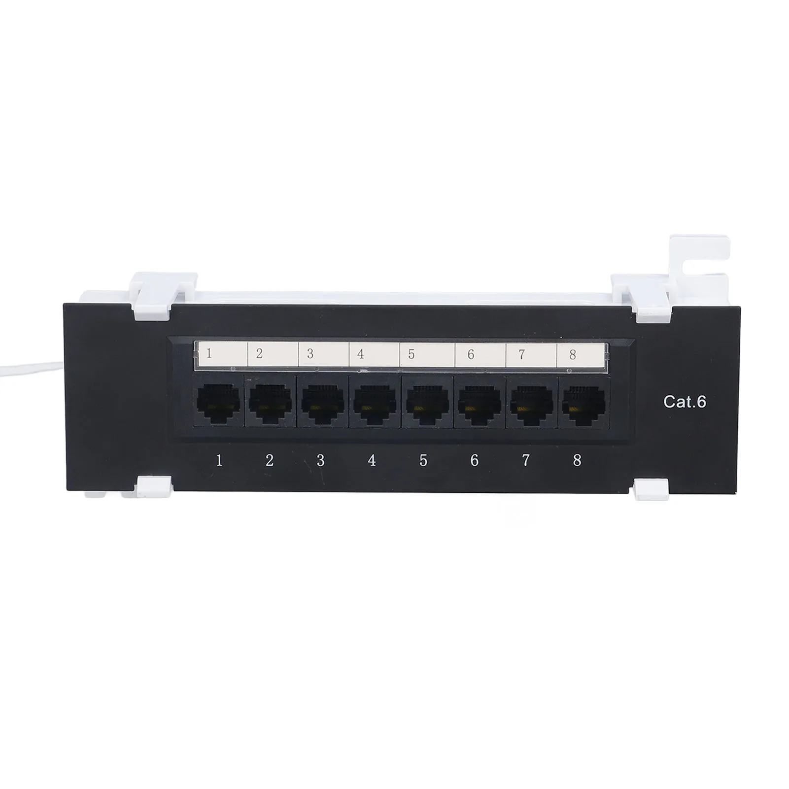 Wall Mounted Patch Panel 8 Ports CAT Patch Panel Network Cable Rackmount 568A/B RJ45 Installation Accessories Punch Panel