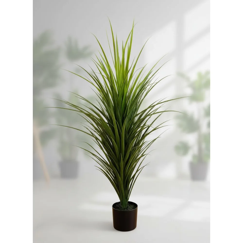

4ft UV Resistant Artificial Grass Plant with Planter - Realistic Indoor Outdoor Decor for Home Office