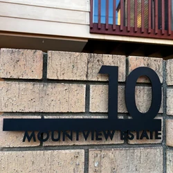 Outdoor Acrylic Home Address Sign Street Number Plate Residential Fence Listing High Quality Custom Sign House Number Sign