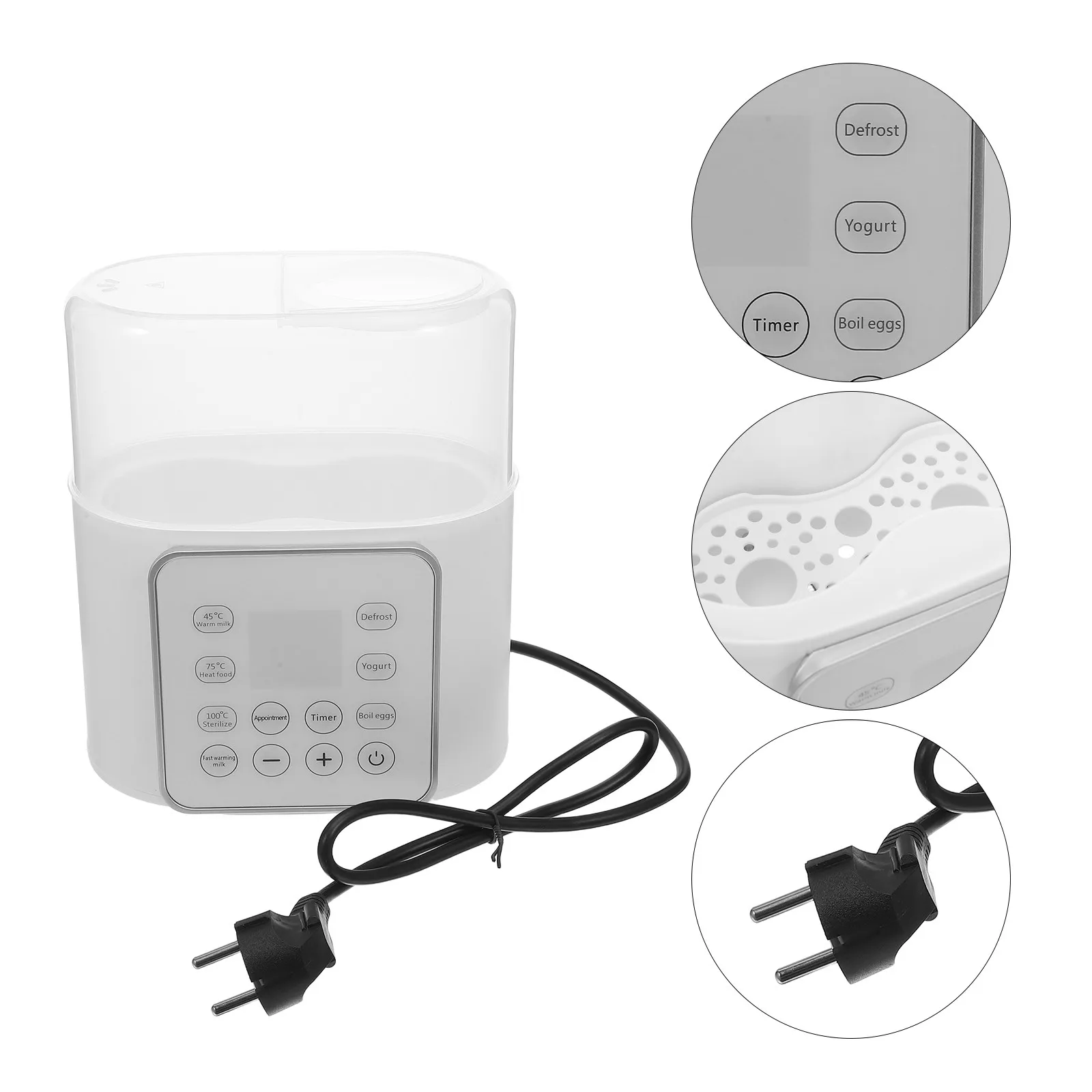 

Electric Baby Bottle Warmer Portable For Travel Universal Heating Dual Function Sterilization Constant