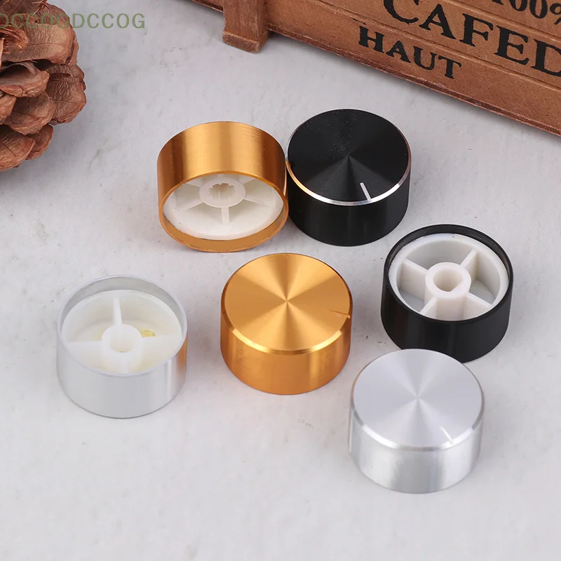 Picture 3: 6MM Potentiometer Knob Audio Amplifier Synthesizer Volume Control Knob 25x13MM Aluminum Alloy Rotary Encoder Switch Shaft Hole