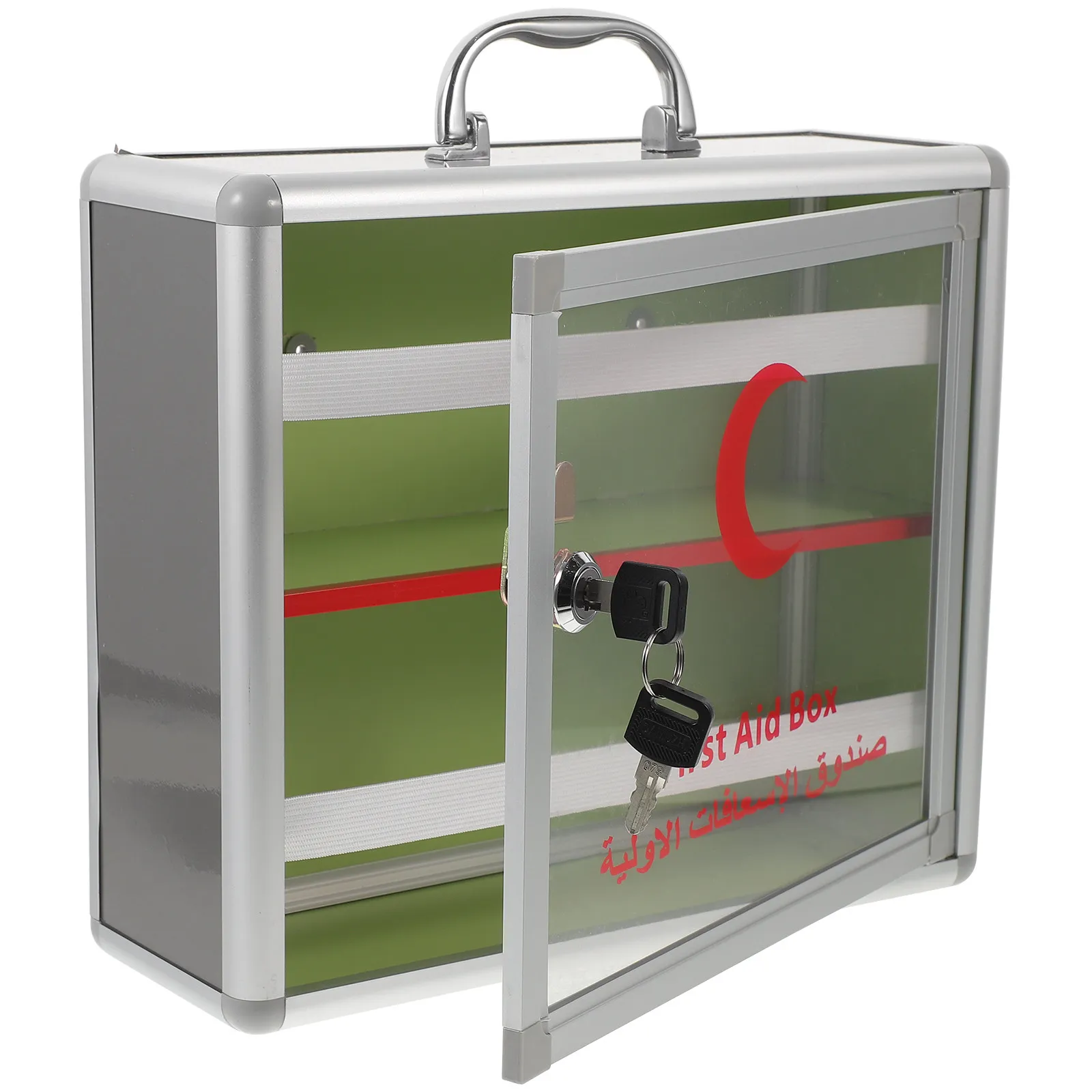First Aid Box Large Capacity Medicine Case Emergency Halloween Christmas New Year Medicine Storage Box Medic Box Aluminum