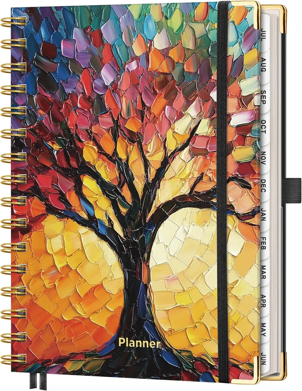 

Academic Planner 2026-2027, July 2026 - June 2027, Weekly & Monthly, 5.7" x 8.3" Hardcover Spiral-Bound Calendar for Students