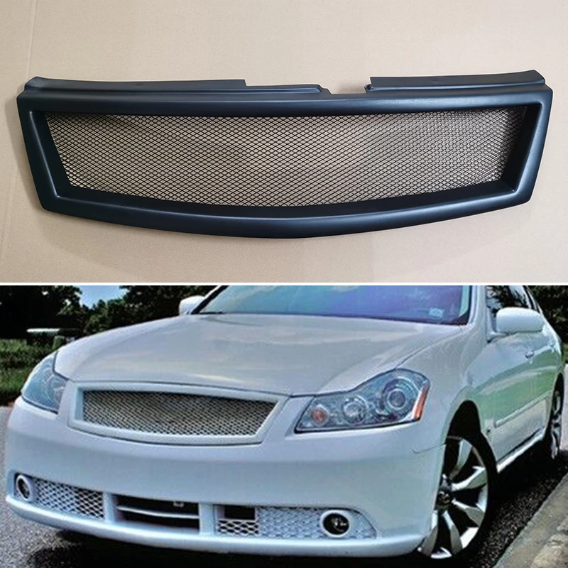 

For Infiniti M35 M45 / Nissan Fuga 2006 2007 Year Racing Grille Matte Black Grill Body Kit Accessories