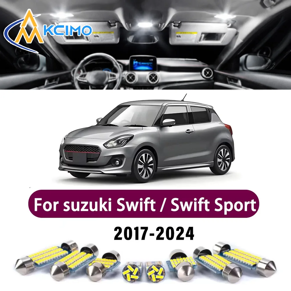 

LED Canbus Interior Reading Dome Vanity Mirror Light Kit For suzuki Swift / Swift Sport 2017-2024 Premium Easy Install Lights