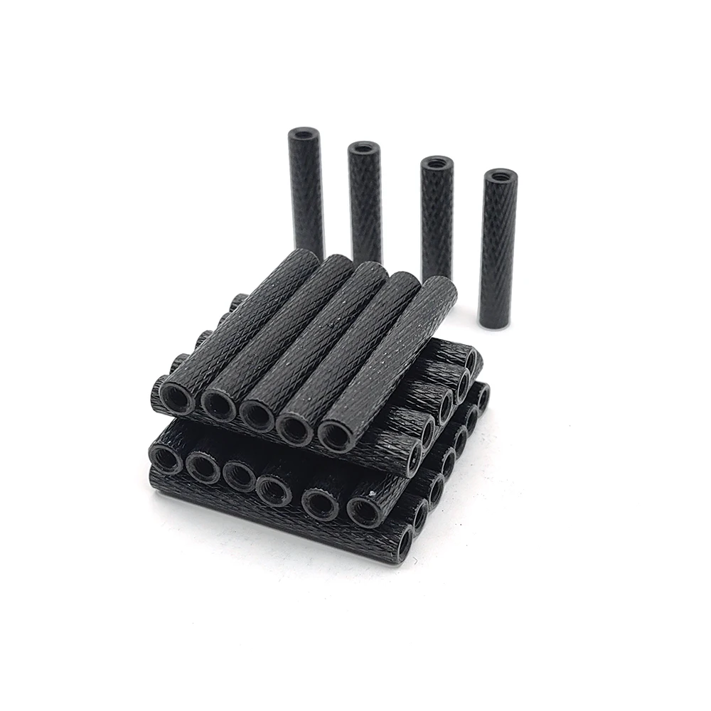 

50 шт. рифленых алюминиевых стойок-спейсеров M3 для FPV RC дронов, для деталей FPV-рам