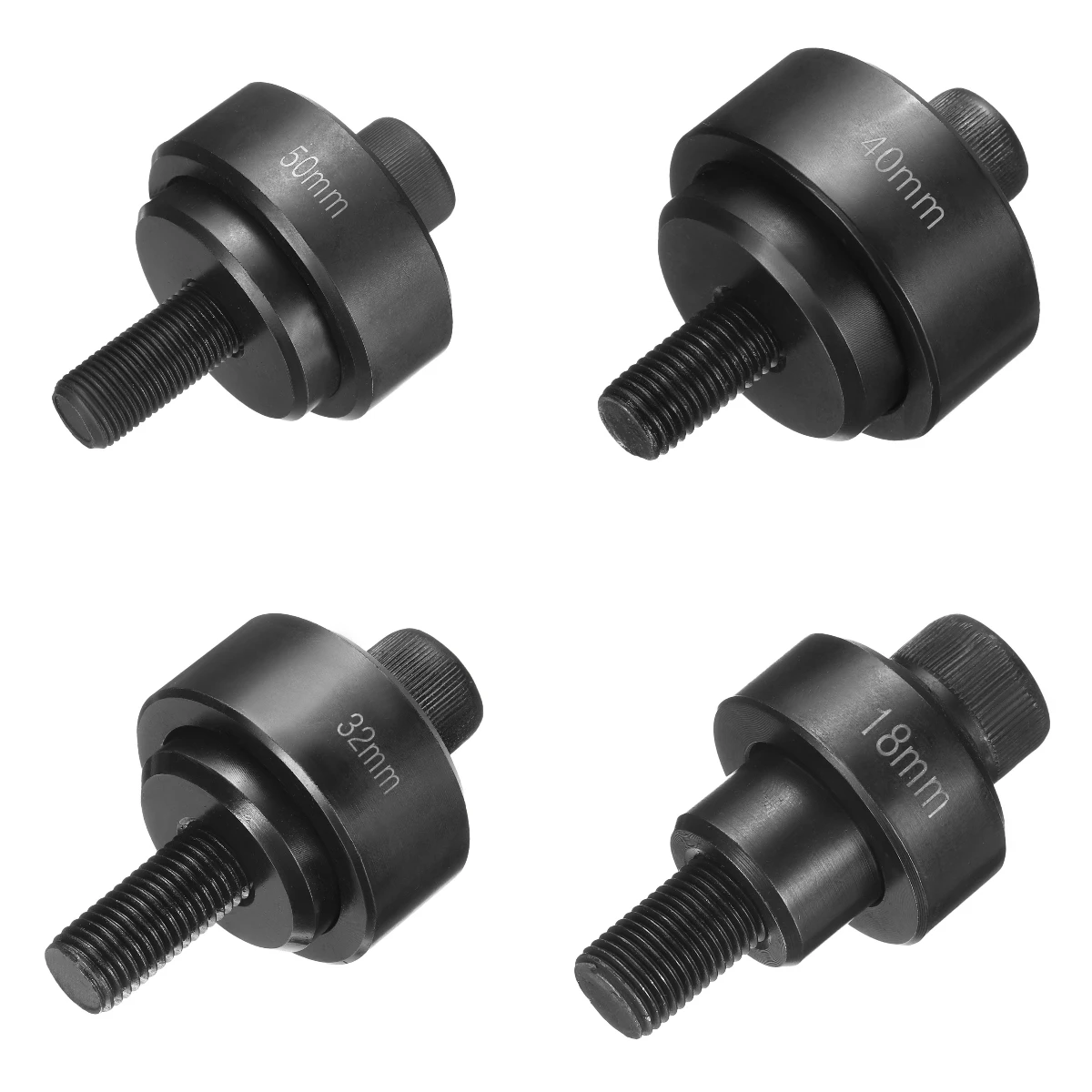 Uxcell 18mm-50mm Sheet Metal Punch Hole Punch Bearing Steel Precise Cutting Manual Knockout Punch Kit for Metal Steel Plate Sink