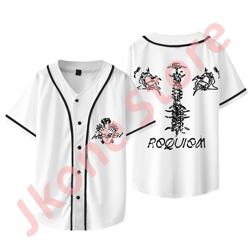 Keshi Requiem Tour Logo Merch Baseball Jacket Tee Cosplay Women Men Fashion HipHop Short Sleeve T-Shirts