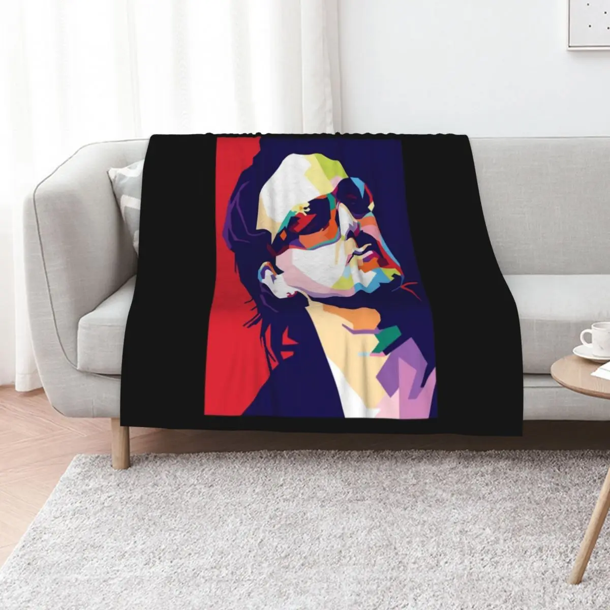 

U2 Singer Art Throw Blanket Camping For Baby Winter beds Plaid on the sofa Blankets