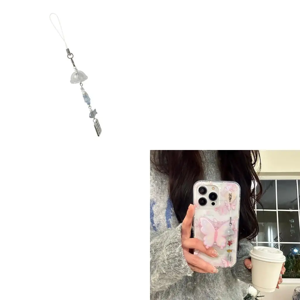  Vibrant Keyring Beaded Pendant for Stylish Earphone and Camera Decoration Bag Accessory Handmade Gift for Friend