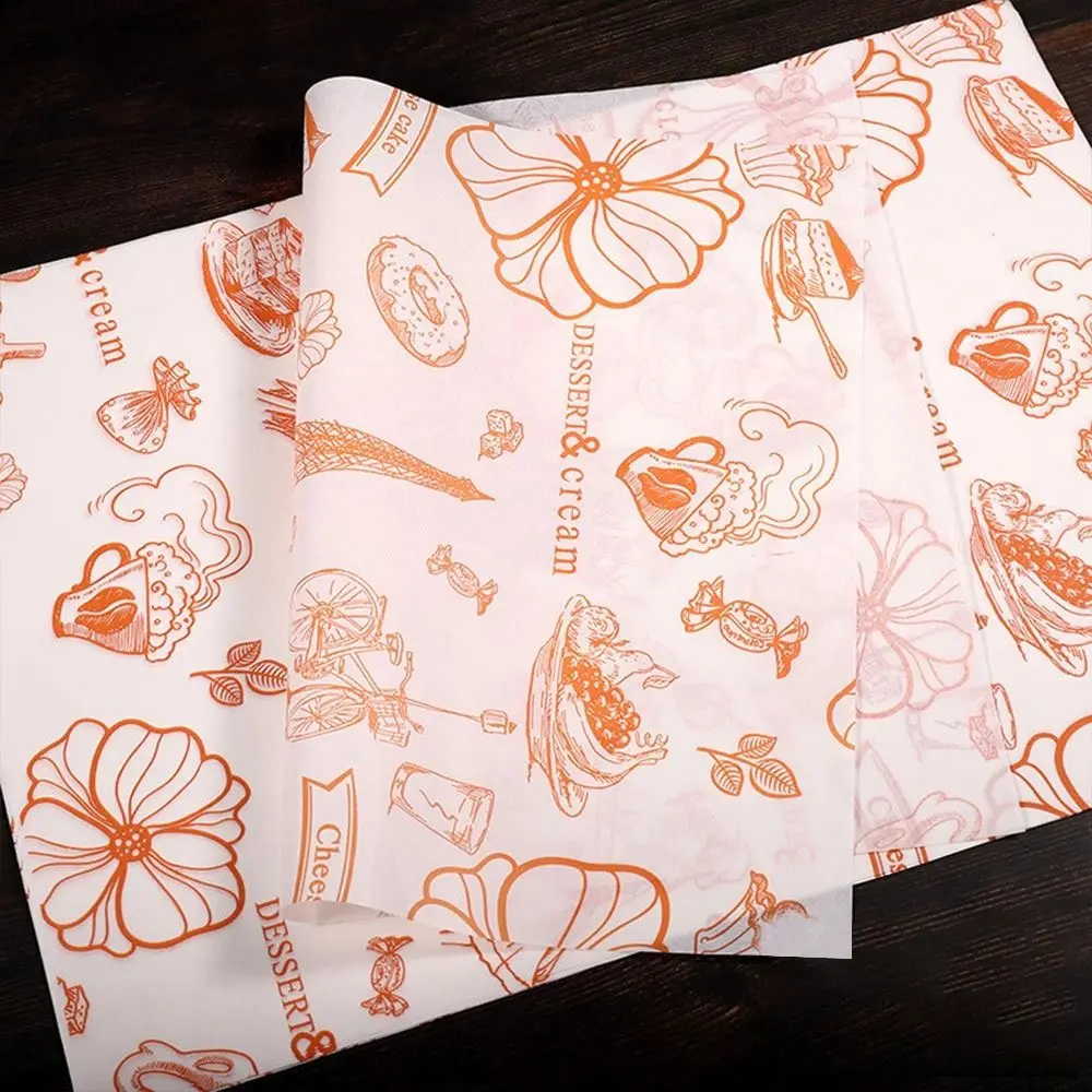 Tools Wax Paper Non-stick Newspaper Style Food Wrappers Paper Wrapping Paper Wax Paper Food Packaging Oil-proof Baking Paper