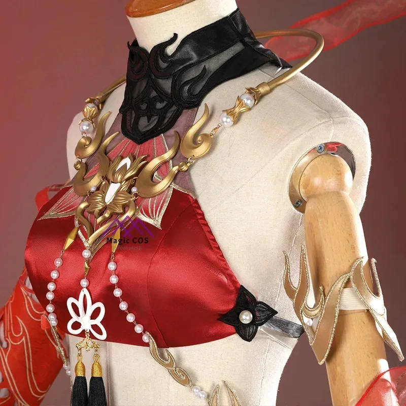 Игра Naraka: Bladepoint Новое поступление Tarka Ji Косплей Костюм для женщин Ne Zha Косплей Аниме Love Live Красная одежда Высокое качество