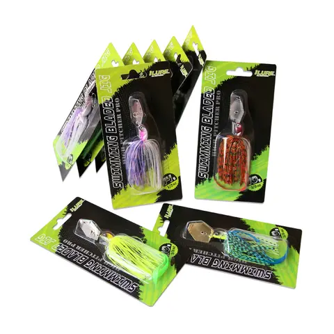 कृत्रिम चैटरबैट ल्यूर 7g 10g 14g मेटल जिग हेड उच्च गुणवत्ता वाले बास स्पिनर बज़ बैट्स 10 best sales बज़ चारा - №9