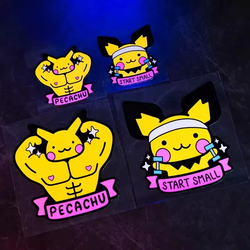 

Pikachu car sticker motorcycle battery car decorative sticker personalized creative scratch cover sticker