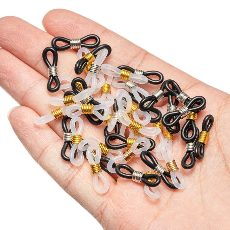 20 stücke Gläser Kette Anti-slip Schnalle Lanyard Verbindungsschnalle Frühling Silikon Ring Anti-verlust Hängenden Ring DIY Zubehör – Detail 2