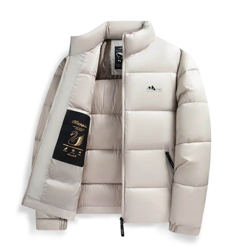جواكت شتوية 2025 للرجال ملابس قطنية عالية الجودة للرجال، ملابس قطنية عصرية وغير رسمية، سترة قطنية بياقة واقفة
