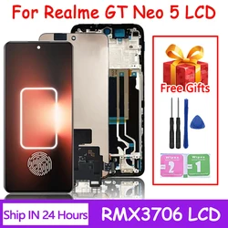 6.74“New AMOLED For Oppo Realme GT Neo 5 RMX3706 LCD Display Screen+Touch Panel Digitizer For Realme GT Neo5 Display