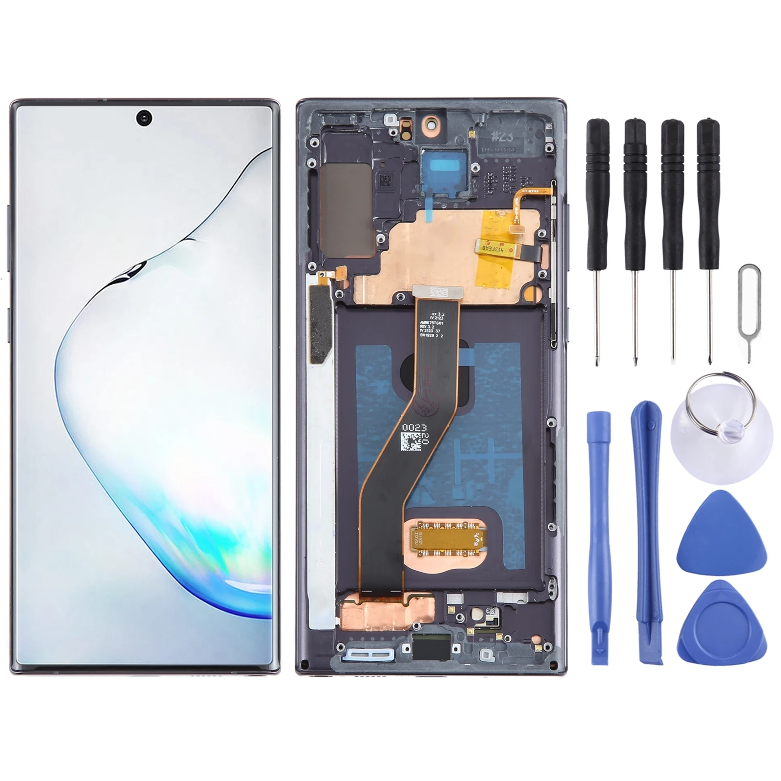 For Samsung Galaxy Note10+ SM-N975 6.67 inch OLED LCD Screen Digitizer Full Assembly with Frame Replacement Part Display Repair