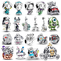 Disney Hot Sale Charms 925 Silver Pumpkin Carriage Charms Beads Fits 3mm Original Bracelet Necklace Womens DIY Fine Jewelry Gift