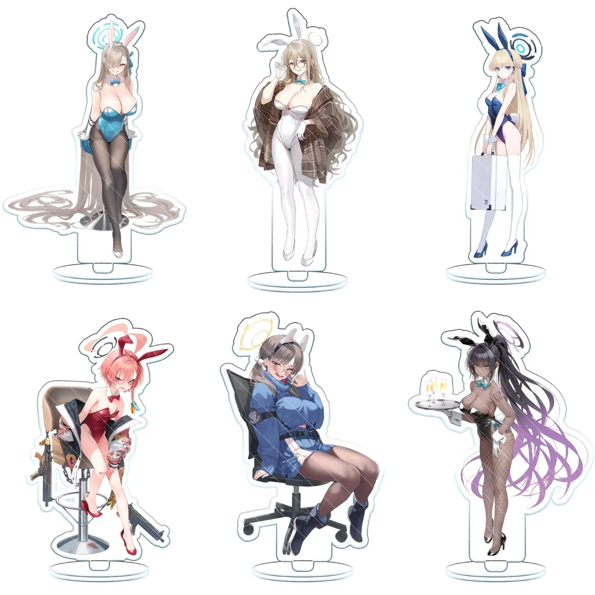 Anime Blue Archive Murokasa Akane Cosplay Home Decoration Acrylic Figure Mikamo Neru Stand Room Decor Fans Collection Toy Gift