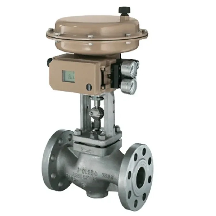 3241 Globe Control Valve of The 300 Pressure Class Rating and Stainless Steel for Valve WIth  Positioner 3730