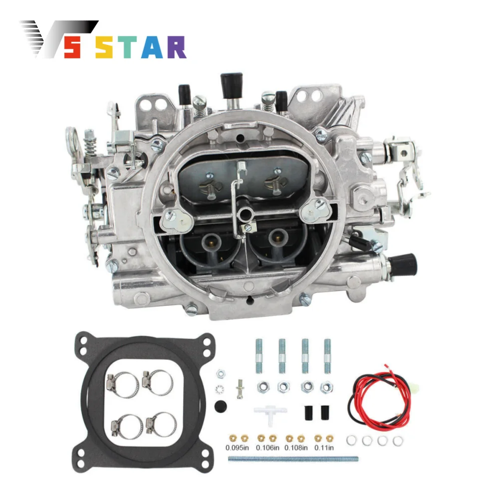 High Quality 600 CFM 4 Barrel Aluminum Carburetor with Manual Electric Choke For Ford Galaxie GMC 366 Sliver AF-1062
