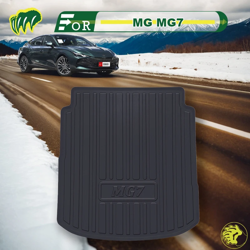 

For MG MG7 2023-2024 TPE Custom Fit Car Trunk Mat All Season Black Cargo Mat 3D Shaped Laser Measured Trunk Liners