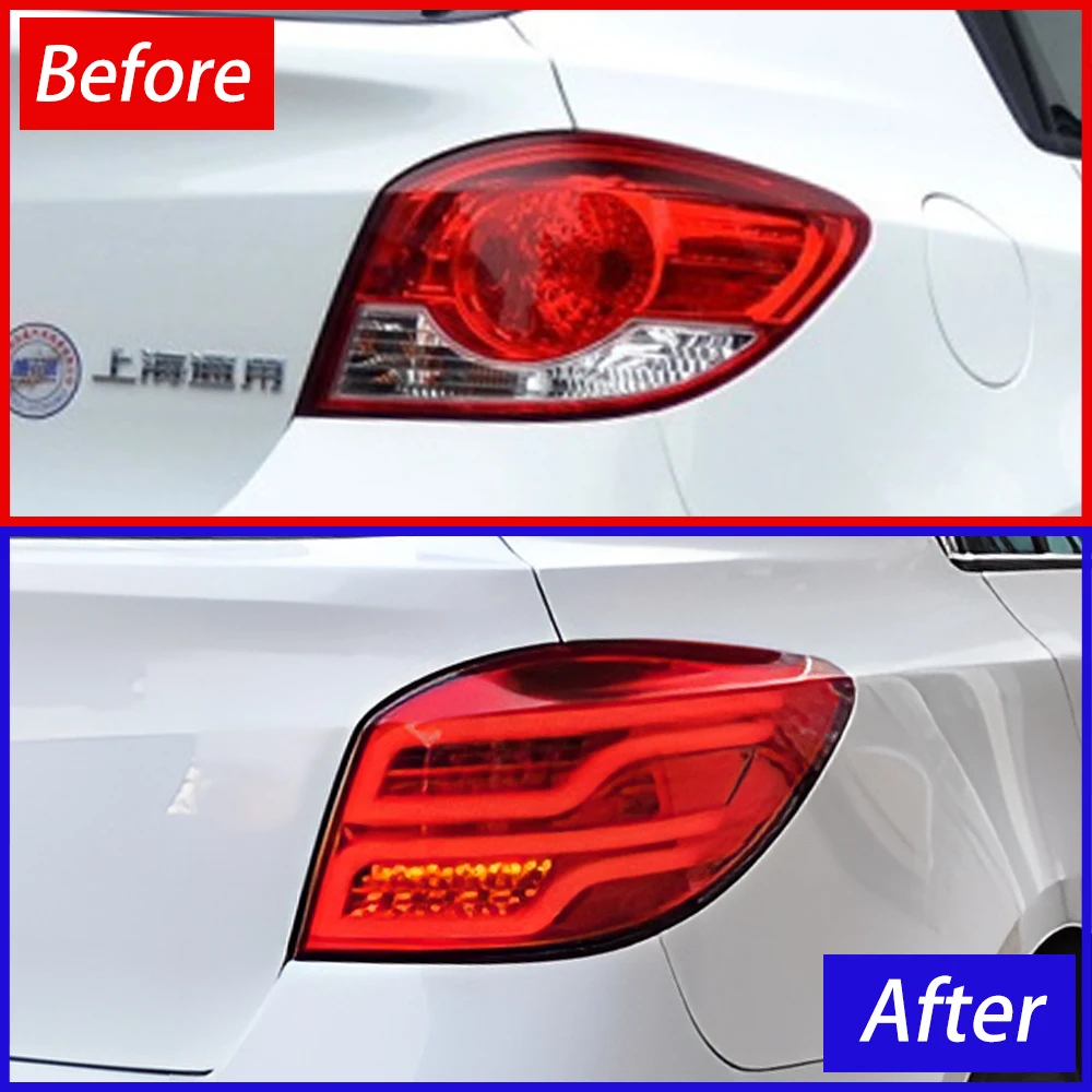 Car Taillights Assembly For Chevrolet Cruze Hatchback 2009-2014  Auto Rear Back Lamps Upgrade LED Blink Signal Light Accessories